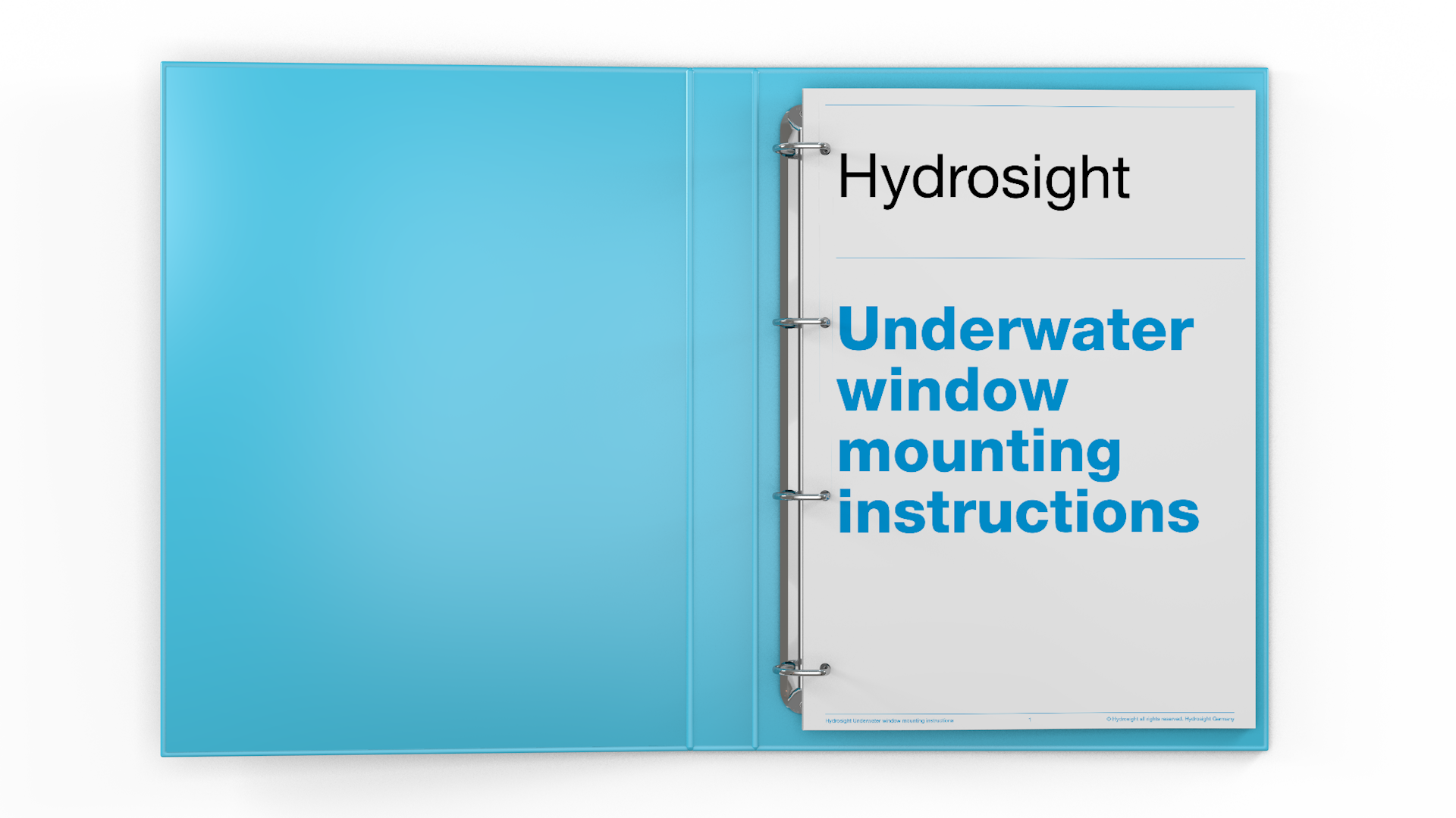 Instructie-handleiding & infographics voor Hydrosight