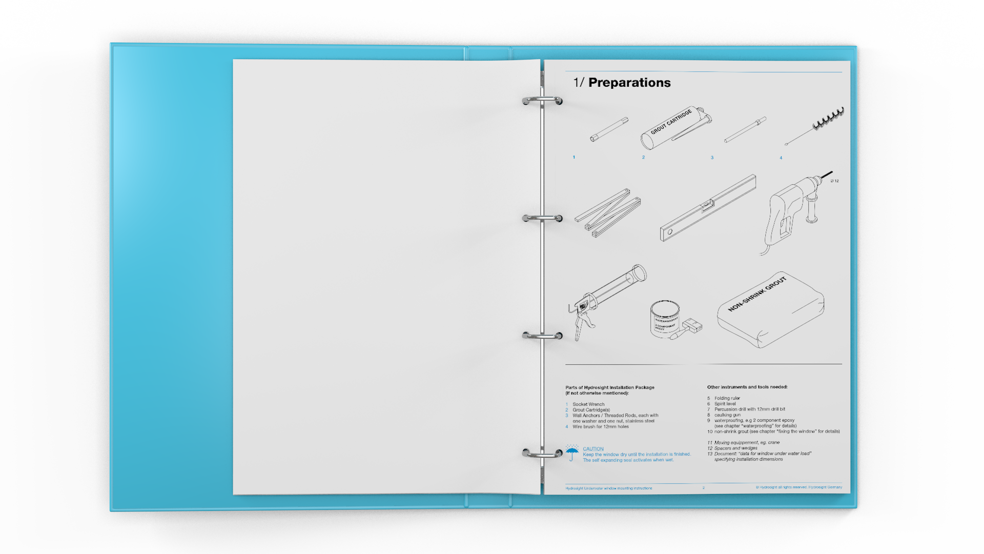 Instructie-handleiding & infographics voor Hydrosight