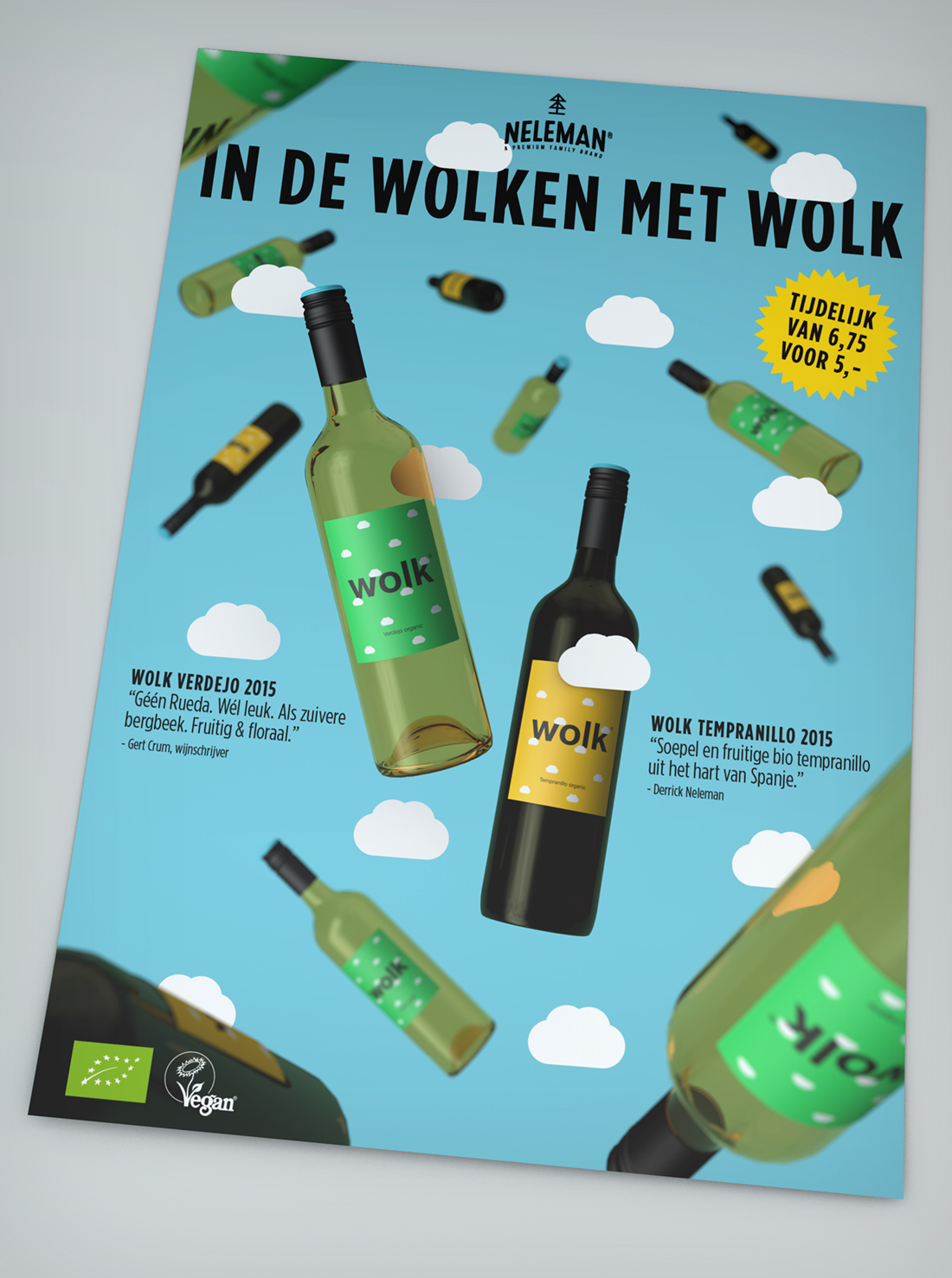 Diverse drukwerk-items voor Neleman Wines