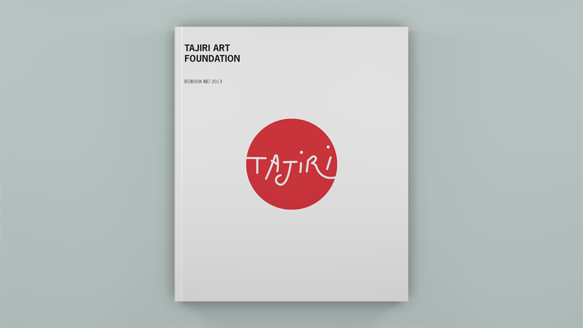 Boekontwerp voor de Tajiri Art Foundation